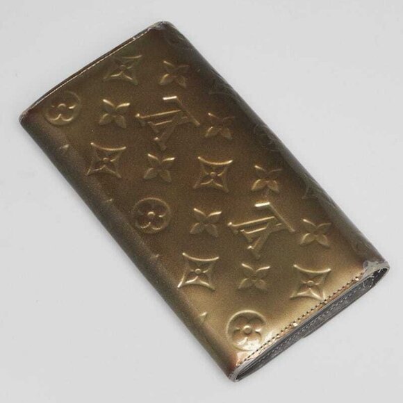 Louis Vuitton Vert Olive Monogram Vernis Sarah Wallet - Picture 2 of 9
